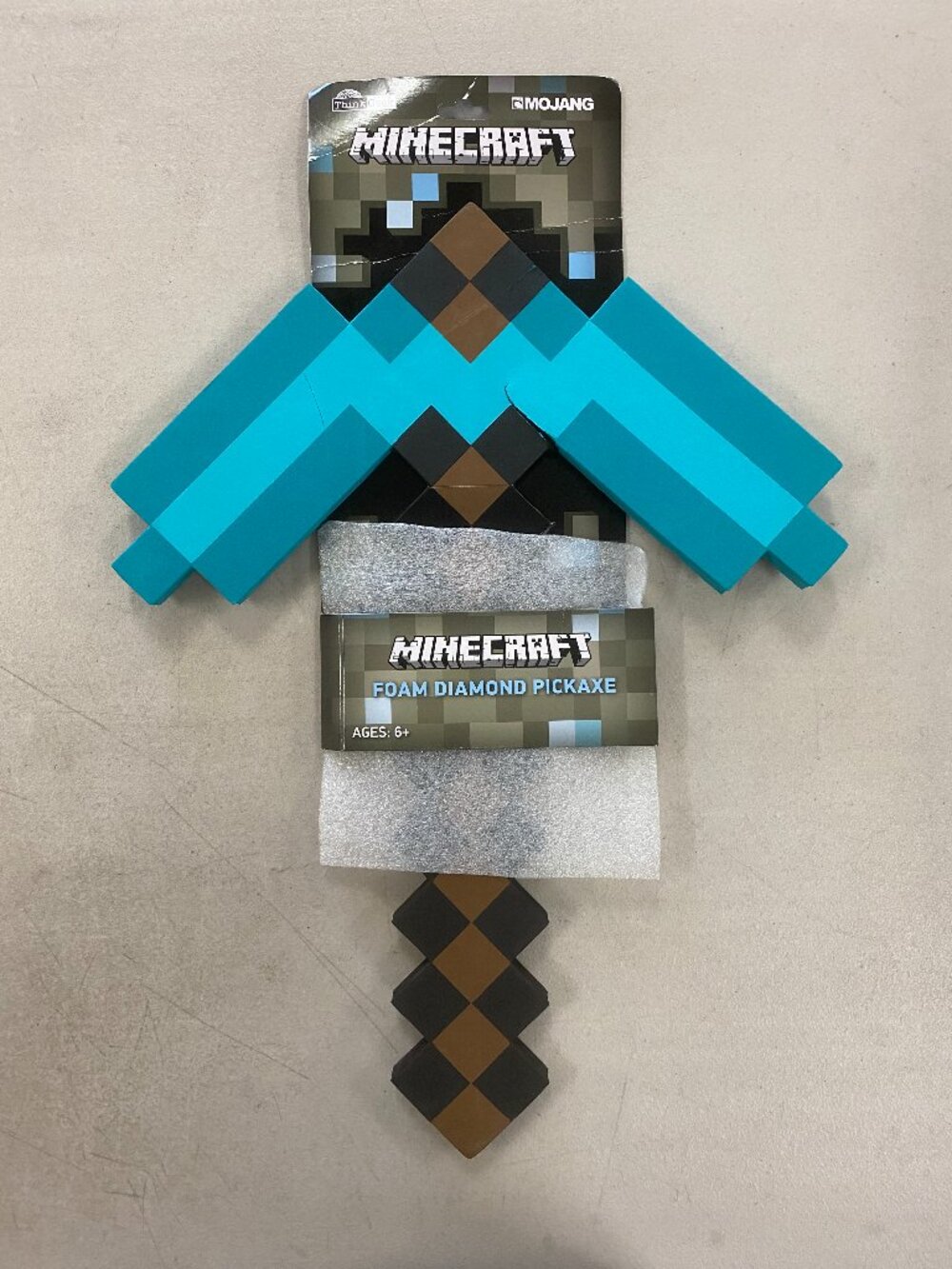 Minecraft Foam Diamond Pickaxe